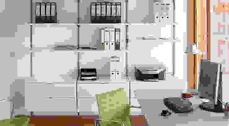 Arbeitszimmer - Büroregale Regalsystem ON-WALL homify Moderne Arbeitszimmer Büroregal,Arbeitszimmer,Aktenregal