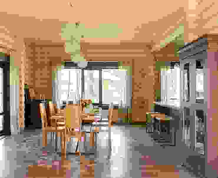 Lavka-design дизайн бюро 러스틱스타일 다이닝 룸