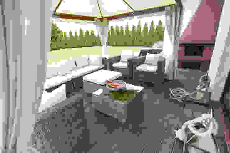 Dom pod Konstancinem, Chałupko Design Chałupko Design Nowoczesny balkon, taras i weranda