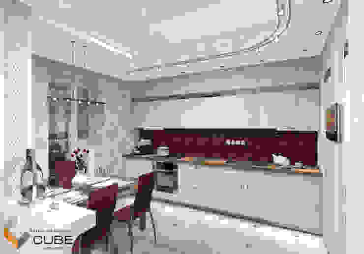 Лаборатория дизайна 'КУБ' Minimalist kitchen