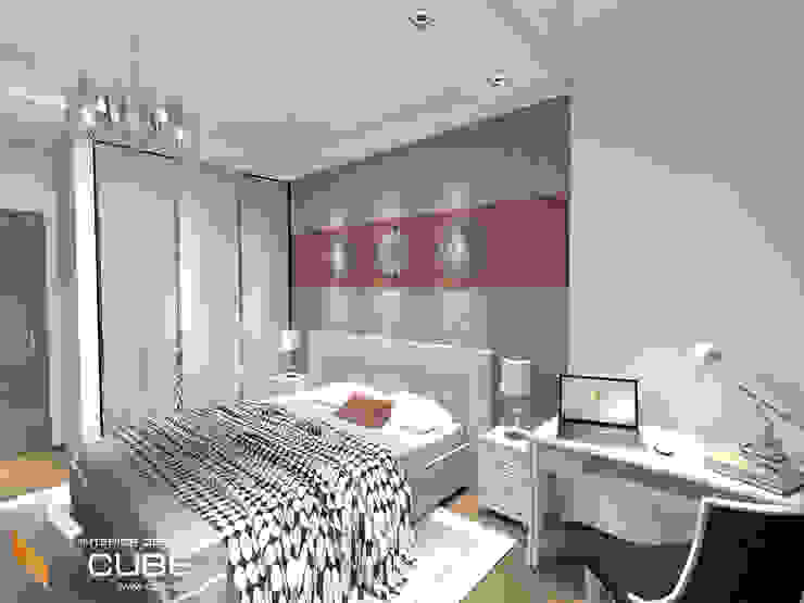 Лаборатория дизайна 'КУБ' Minimalist bedroom