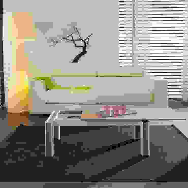 'Letizia' wooden sliding top coffee table by La Primavera homify Moderne Wohnzimmer Couch- und Beistelltische