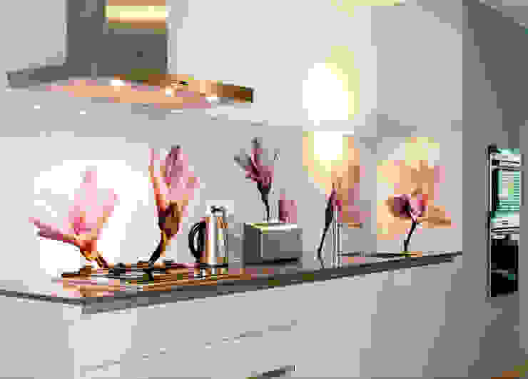 Keuken achterwand "Magnolia" op Pimp Superior materiaal homify Moderne keukens