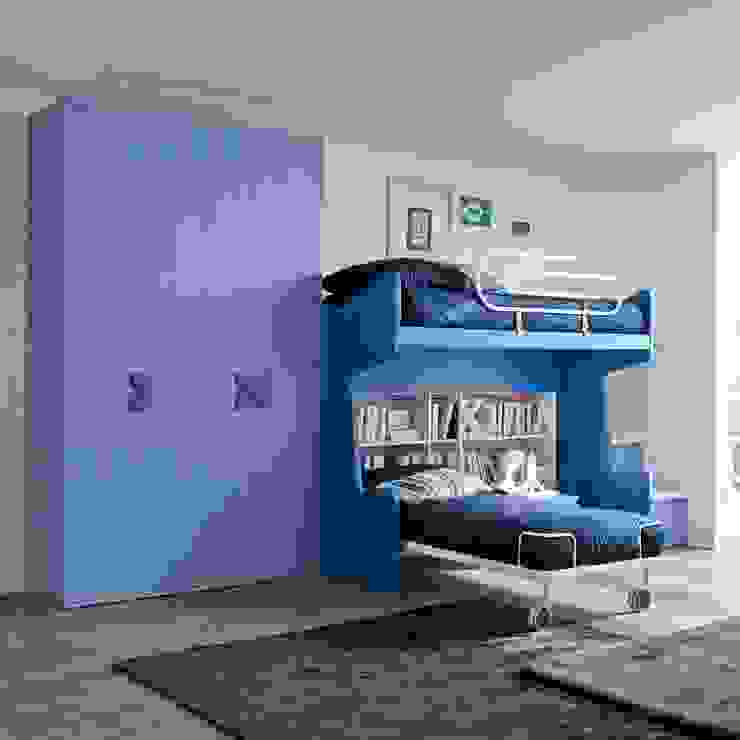 'Blue' Children's bedroom furniture set by Siluetto homify Дитяча кімната Ліжка та дитячі ліжечка