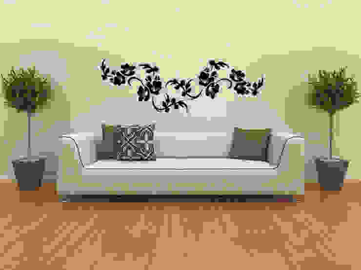 Wandtattoo Blumenranke Nr.130 Wandmotiv24 GmbH Moderne Wände & Böden Couch,Pflanze,Möbel,Kompfort,Rechteck,Natur,Wandaufkleber,Holz,Schlafcouch,Baum