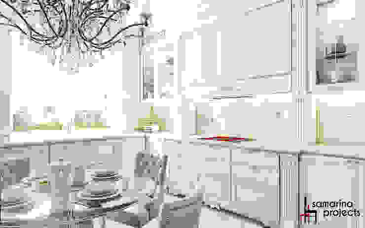 Дизайн квартиры "Невесомая красота" Samarina projects Кухня в классическом стиле