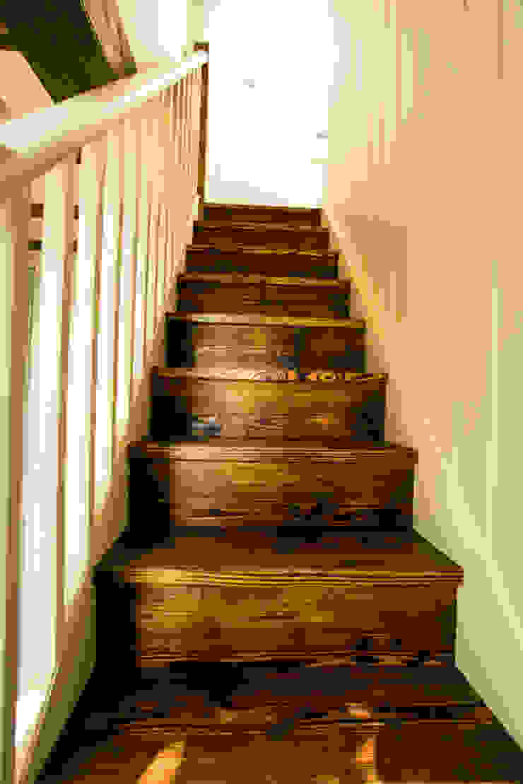 Fig Tree Cottage Rustic style corridor, hallway & stairs by CCD Architects Rustic