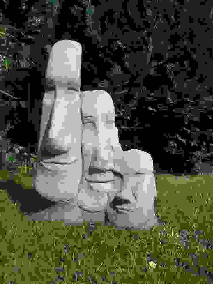 großer Maoi - Osterinselkopf Steinfiguren Lessmann Rustikaler Garten Accessoires und Dekoration