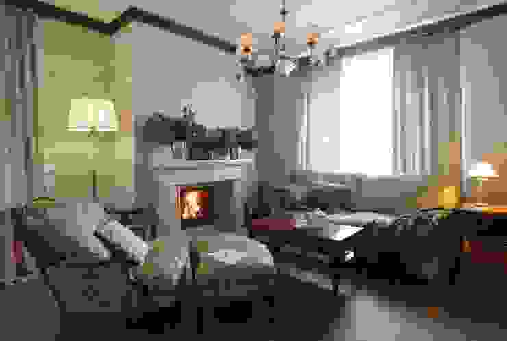 Загородный дом 360м2, Tatiana Ivanova Design Tatiana Ivanova Design Klassische Wohnzimmer