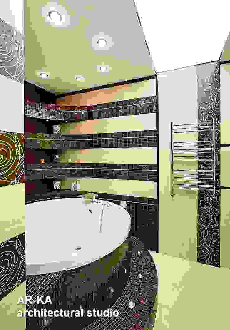 Жизнь в ШОКОЛАДЕ AR-KA architectural studio Ванная комната в стиле модерн