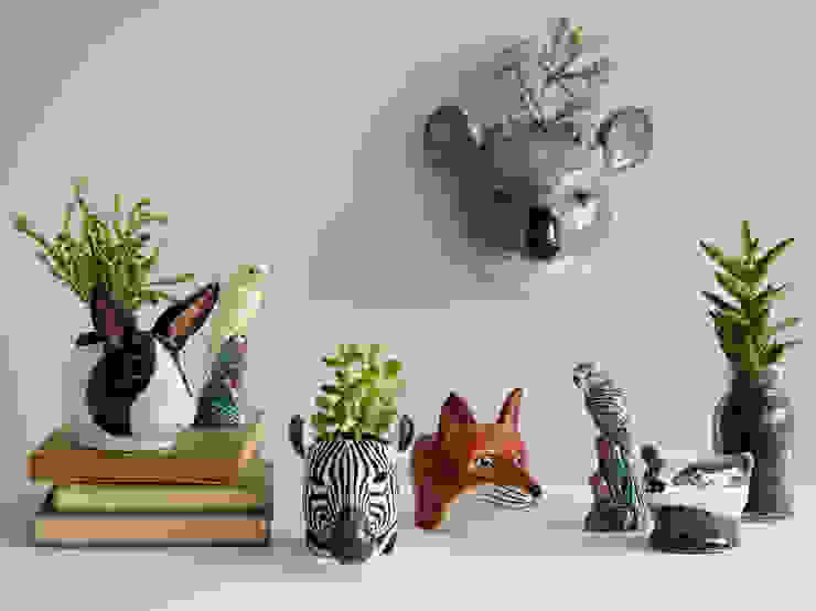 Animal Head Wall Vase rigby & mac Ausgefallene Wohnzimmer Accessoires und Dekoration