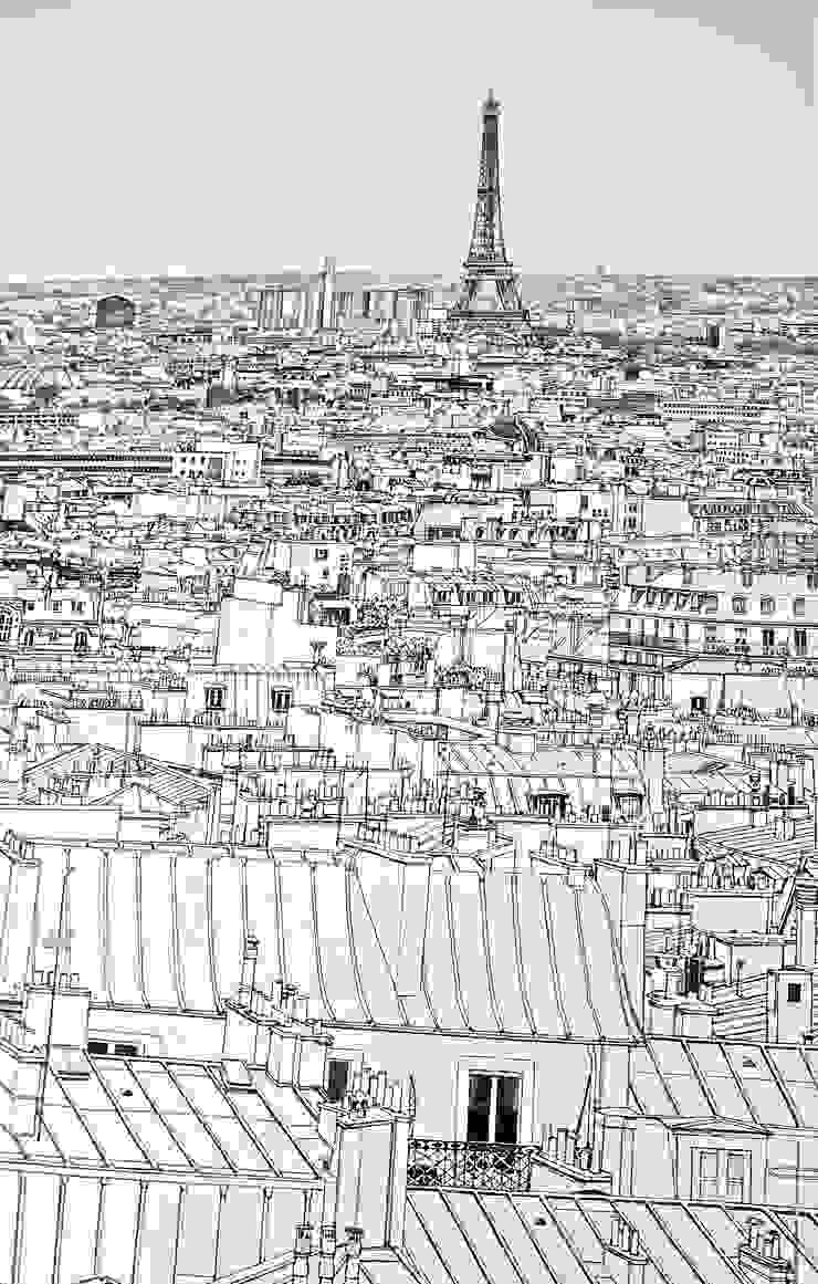Détail papier peint Paris. Fella DESPRES, Décoration D'intérieur. Chambre d'enfant moderne