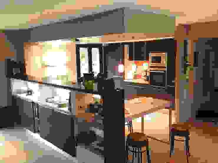 Cuisine ouverte en claustra - Sevrier, Art'Home Art'Home Modern Kitchen