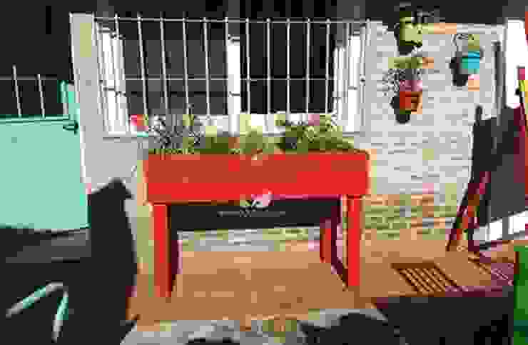 Mundo Garden OgródDonice i wazy Drewno Czerwony