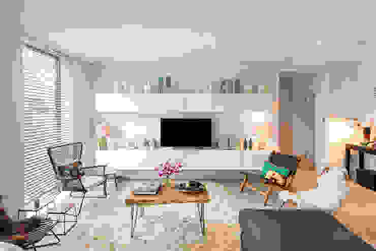 Cedar House The Chase Architecture Modern living room TV stands & cabinets