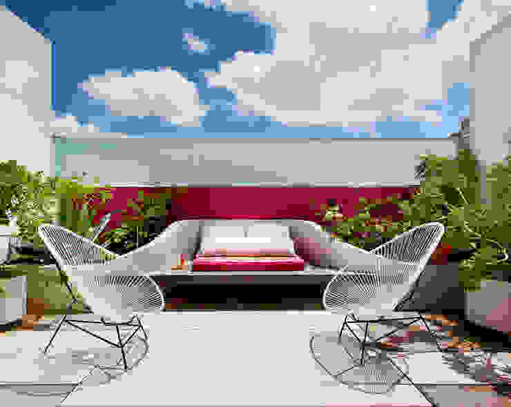 Casa Santiago 49, Taller Estilo Arquitectura Taller Estilo Arquitectura Moderner Balkon, Veranda & Terrasse