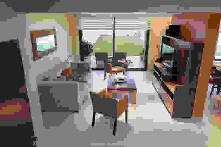 Espacios amplios integrados. Madera-tierra-beige, Estudio Alvarez Angiono Estudio Alvarez Angiono Modern living room