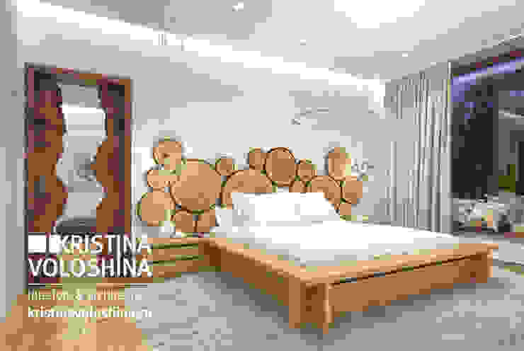 интерьер в экостиле, kristinavoloshina kristinavoloshina Rustic style bedroom