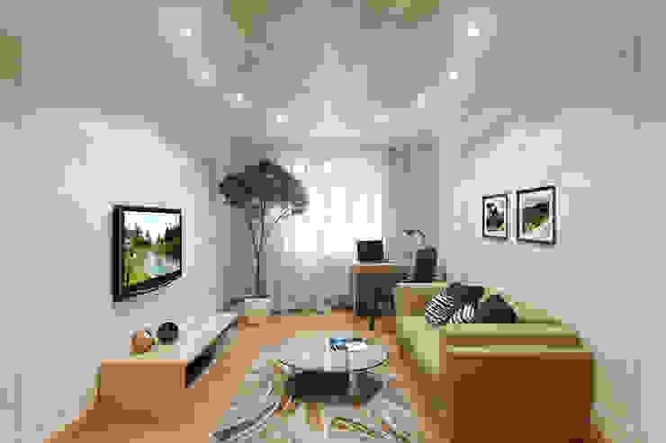 Интерьер квартиры с намеком на фэн-шуй, Студия интерьера "SENSE" Студия интерьера 'SENSE' Eclectic style living room