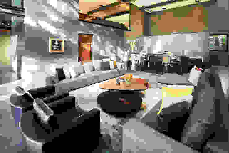Casa Basaltica, grupoarquitectura grupoarquitectura Minimalist living room