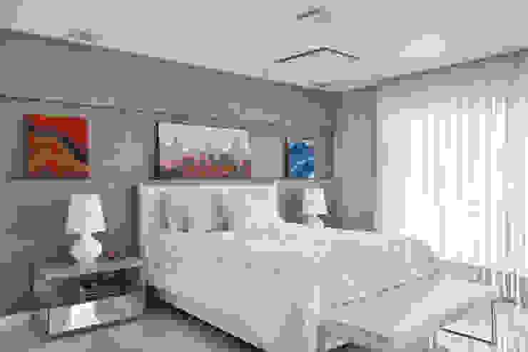 Casa Luxo Carolina Mendonça Projetos de Arquitetura e Interiores LTDA Quartos modernos