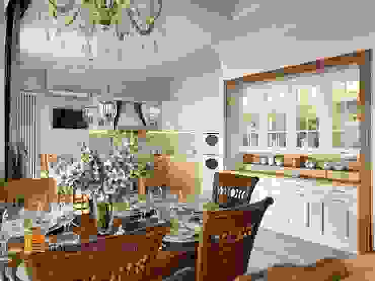 Классический стиль в интерьере квартиры в ЖК «Duderhof Club», 193 кв.м., Студия Павла Полынова Студия Павла Полынова Кухня в классическом стиле
