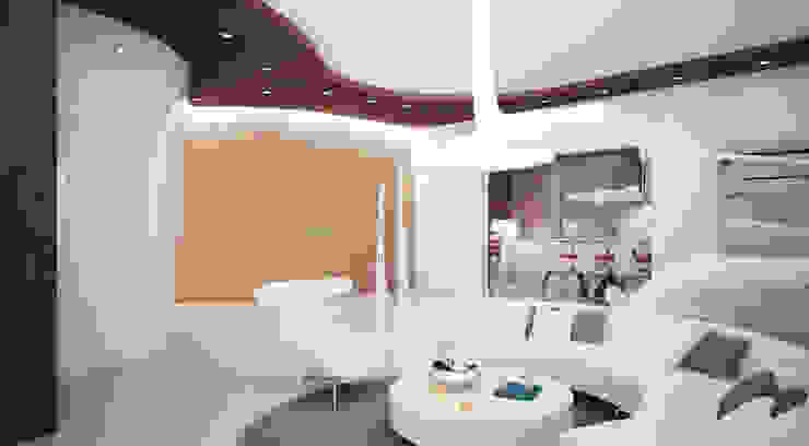 Salas de estar minimalistas por Студия Максима Рубцова. Minimalista