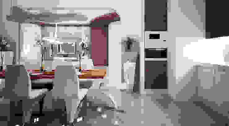 Cozinhas minimalistas por Студия Максима Рубцова. Minimalista