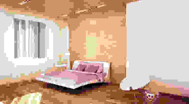 Quartos minimalistas por Студия Максима Рубцова. Minimalista