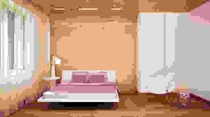 Quartos minimalistas por Студия Максима Рубцова. Minimalista