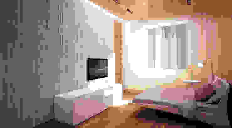 Quartos minimalistas por Студия Максима Рубцова. Minimalista