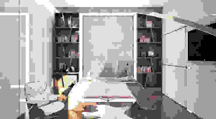 Espaços de trabalho minimalistas por Студия Максима Рубцова. Minimalista