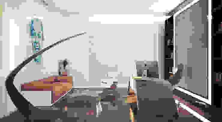 Espaços de trabalho minimalistas por Студия Максима Рубцова. Minimalista