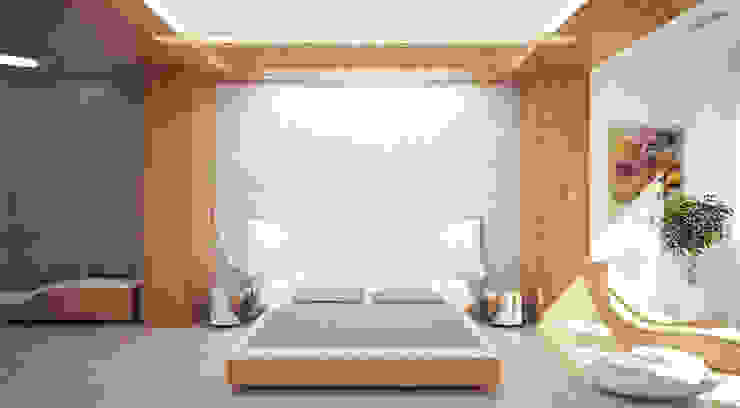 Quartos minimalistas por Студия Максима Рубцова. Minimalista