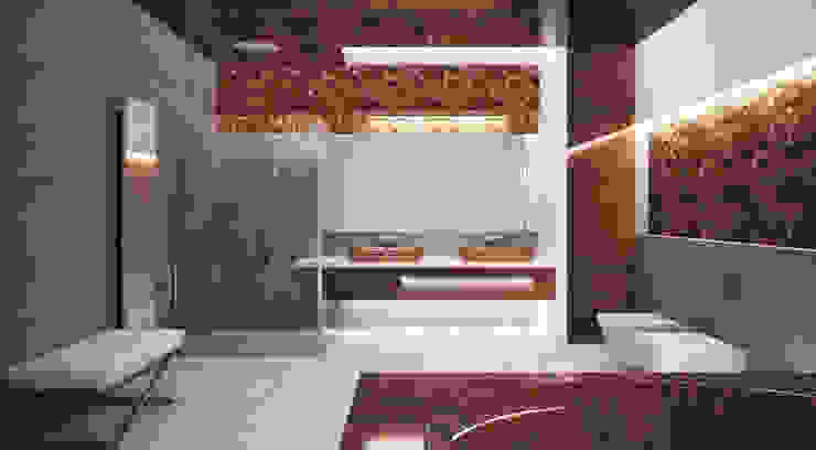 Casas de banho minimalistas por Студия Максима Рубцова. Minimalista