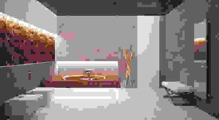 Casas de banho minimalistas por Студия Максима Рубцова. Minimalista
