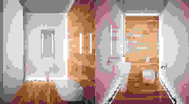 Casas de banho minimalistas por Студия Максима Рубцова. Minimalista