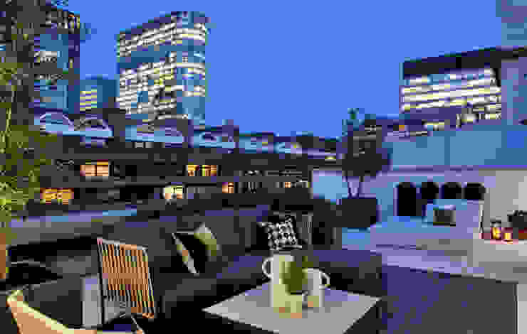 Roman House Penthouse The Manser Practice Architects + Designers Balconies, verandas & terraces Furniture