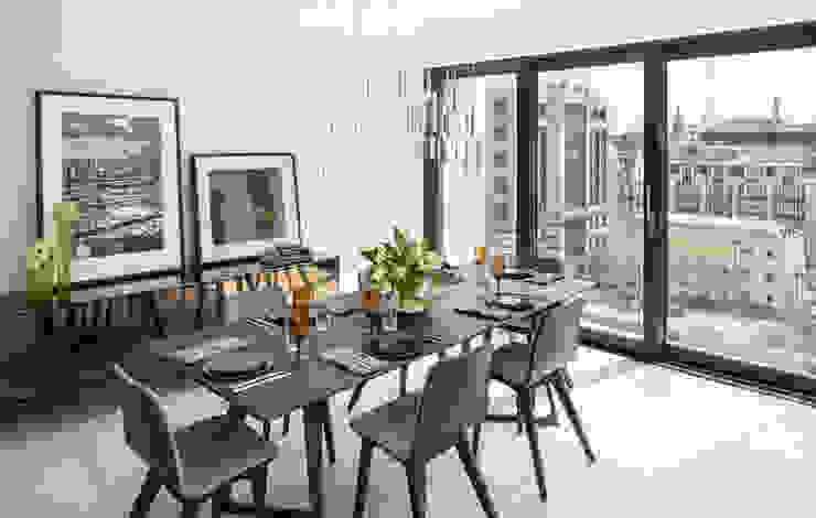 Roman House Penthouse The Manser Practice Architects + Designers Modern dining room