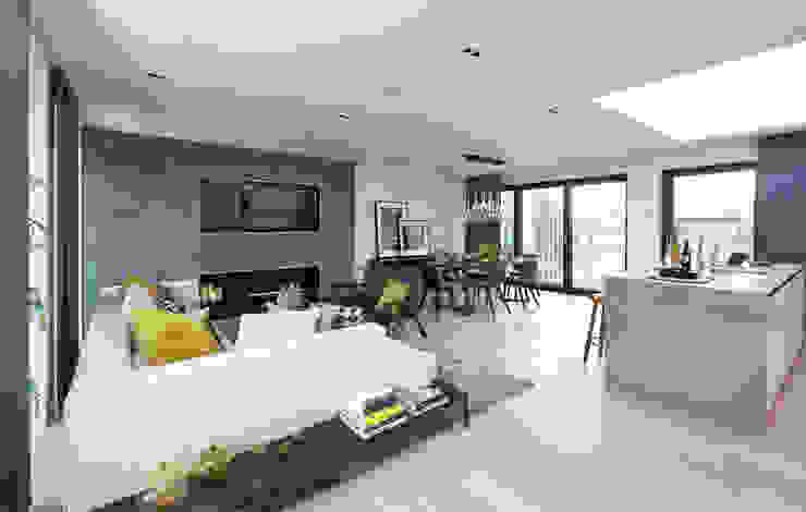 Roman House Penthouse The Manser Practice Architects + Designers Modern living room