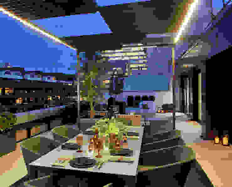 Roman House Penthouse The Manser Practice Architects + Designers Patios