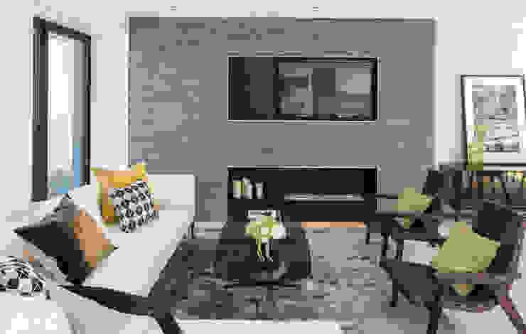 Roman House Penthouse The Manser Practice Architects + Designers Modern living room