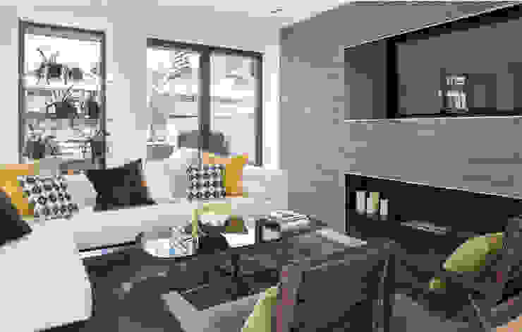 Roman House Penthouse The Manser Practice Architects + Designers Modern living room