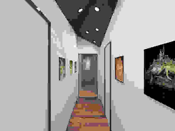 Квартира в ЖК "Дирижабль", AFTER SPACE AFTER SPACE Коридор, прихожая и лестница в стиле минимализм