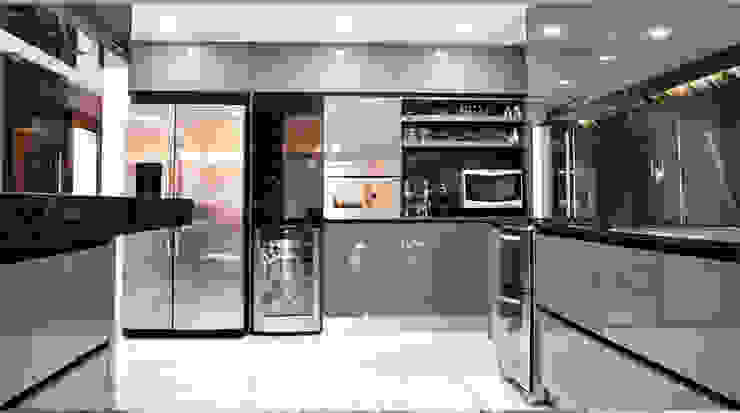 INTERIORES_ Cocinas by Escalaveinte, Estudio Arqt Estudio Arqt Moderne Küchen Aufbewahrung und Lagerung