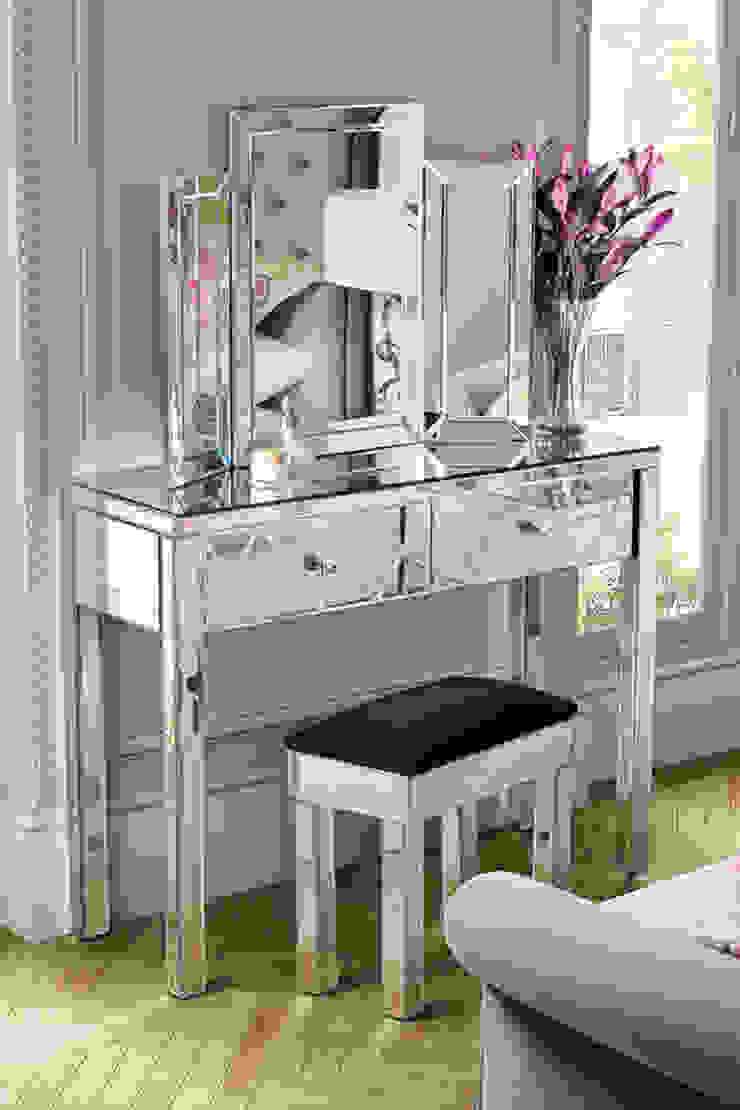 Knightsbridge Mirrored Dressing Table with 4 legs My Furniture Klassische Schlafzimmer Schminktisch