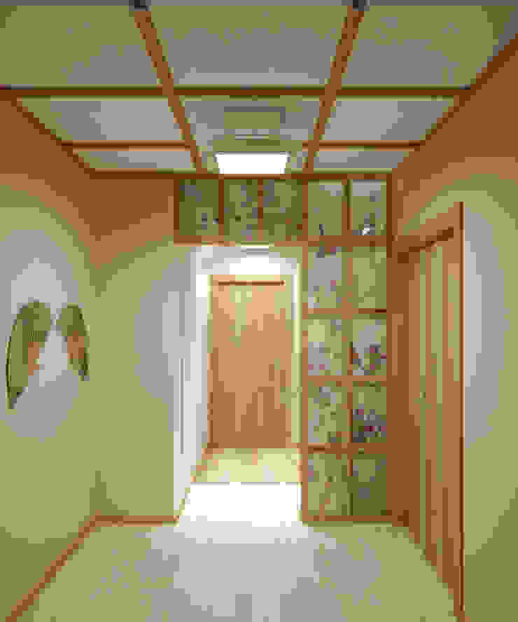Симуков Святослав частный дизайнер интерьера Ingresso, Corridoio & Scale in stile asiatico Beige