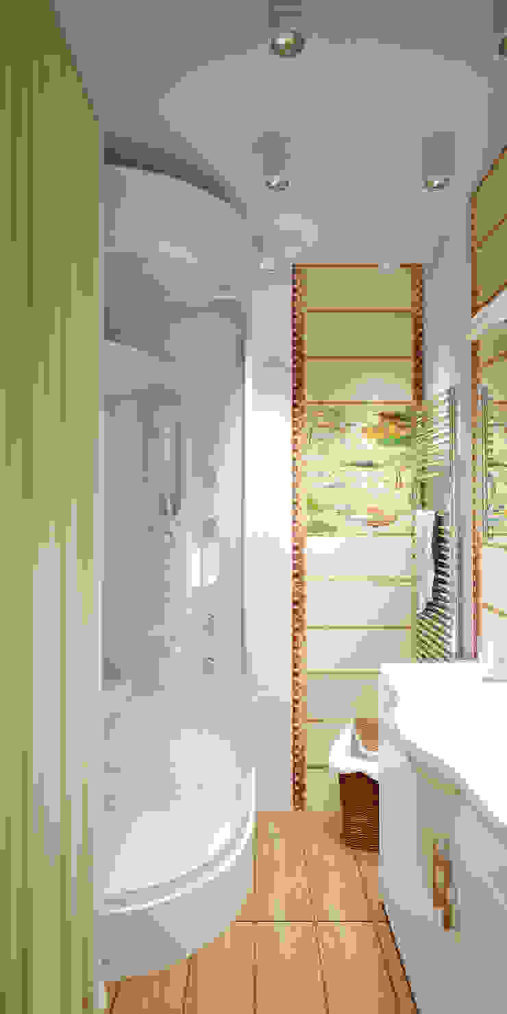 Симуков Святослав частный дизайнер интерьера Bagno in stile asiatico Bianco