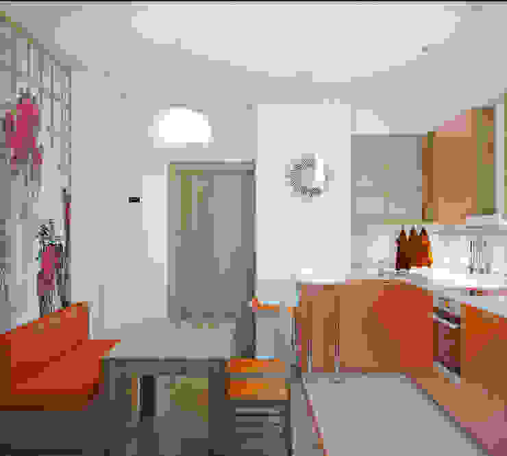 Симуков Святослав частный дизайнер интерьера Cucina in stile asiatico Bianco