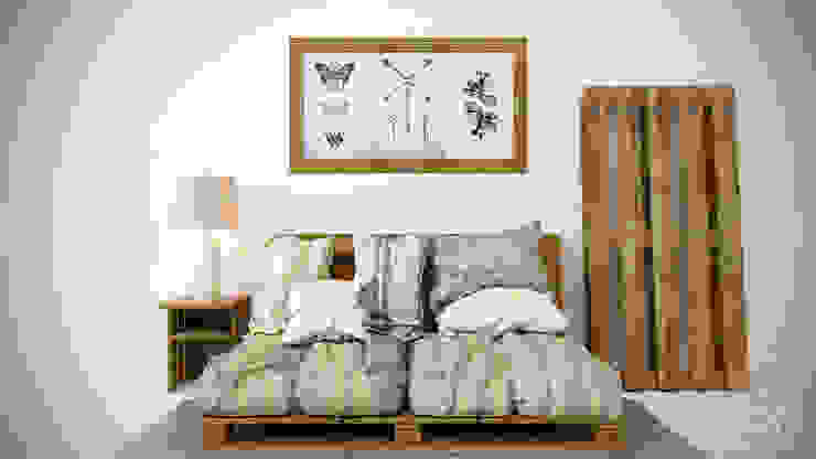 homify Спальня Ліжка та спинки